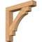 Ekena Millwork Merced Block Smooth Bracket w/ Offset Brace, Western Red Cedar, 7 1/2"W x 42"D x 42"H BKT0806X42X42MRC05SWR - alternate 1